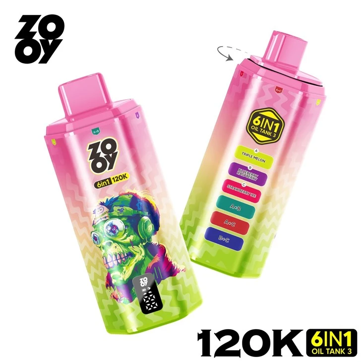 ZOOY DISPOSABLE VAPE 6 IN 1 120000PUFFS suppliers